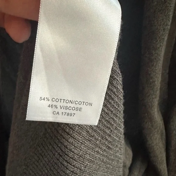 Banana Republic Women's Olive Open-Front Long Extra Fine Knit Cardigan S Women’s - Picture 5 of 6